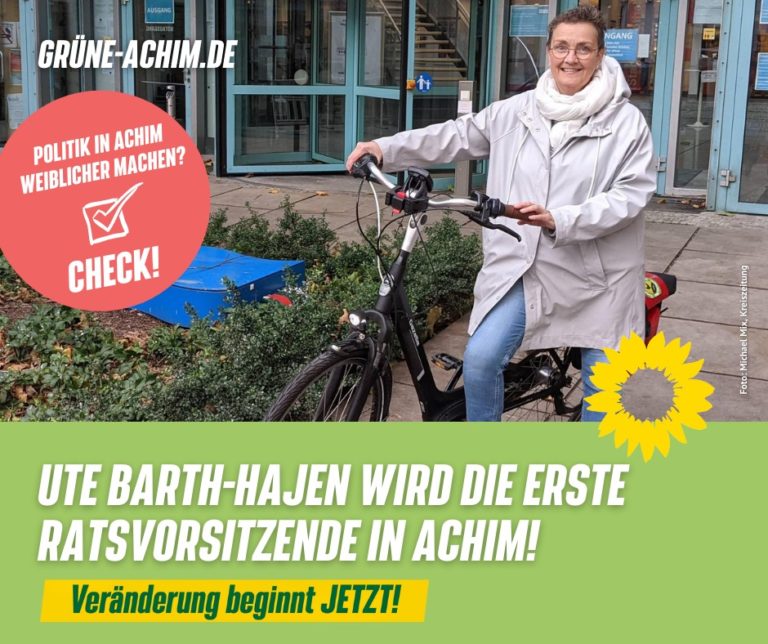 Ute Barth-Hajen wird erste Ratsvorsitzende in Achim