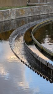 Klärbecken der Achimer Abwasserreinigungsanlage